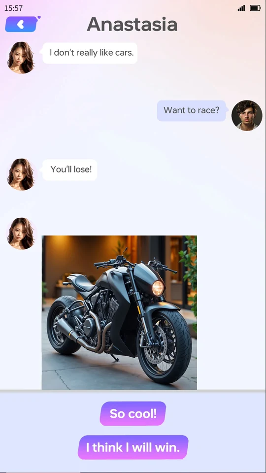 A real chat conversation