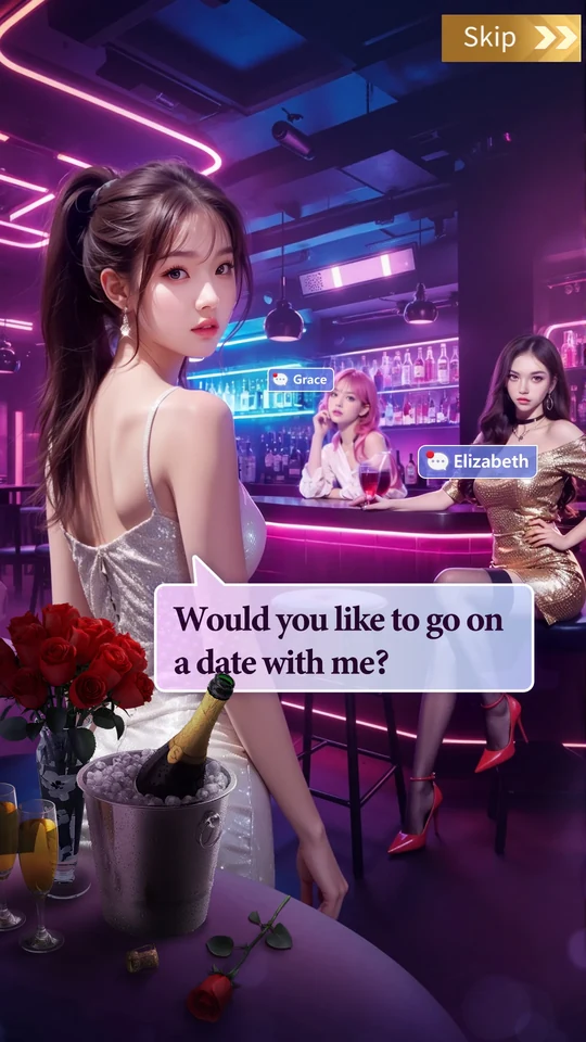 She invites you on a date